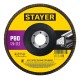 STAYER 125 х 22.2 мм, P80, КЛТ, Круг лепестковый торцевой, Professional (36581-125-080)