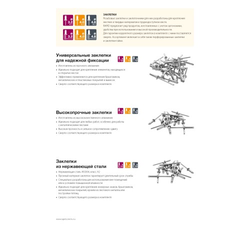 RAPID 4.8 х 12 мм, 50 шт, алюминиевая заклепка (5000388) RAPID 4.8 х 12 мм, 50 шт, алюминиевая заклепка (5000388)