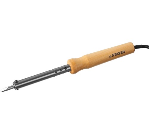 STAYER 80 Вт, 220 В, клин, деревянная рукоятка, электропаяльник Maxterm 55310-80 Master STAYER 80 Вт, 220 В, клин, деревянная рукоятка, электропаяльник Maxterm 55310-80 Master