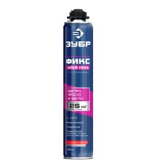 ЗУБР PRO FIX, 750 мл, пистолетный, универсальный клей-пена, Профессионал (41150)