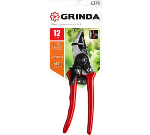 GRINDA 152 мм, мини, с алюминиевыми рукоятками, плоскостной секатор 8-423000_z02 GRINDA 152 мм, мини, с алюминиевыми рукоятками, плоскостной секатор 8-423000_z02