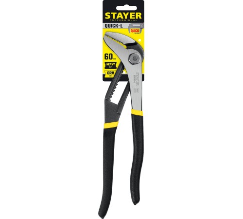 STAYER 270 мм, клещи переставные с быстрой регулировкой Quick-L 22370_z02 Professional STAYER 270 мм, клещи переставные с быстрой регулировкой Quick-L 22370_z02 Professional