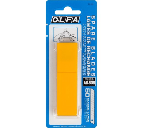 OLFA 9 х 80 х 0.38 мм, лезвия сегментированные OL-AB-50B OLFA 9 х 80 х 0.38 мм, лезвия сегментированные OL-AB-50B