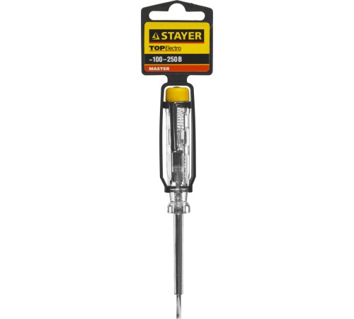 STAYER 250 В, 140 мм, пластик, пробник электрический 2572-14_z01 STAYER 250 В, 140 мм, пластик, пробник электрический 2572-14_z01