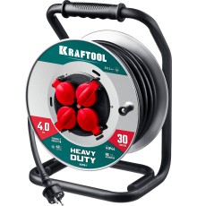 KRAFTOOL КГ 3х2.5 30м 4000Вт IP44, HEAVY DUTYСиловой удлинитель на стальной катушке (55086-30) KRAFTOOL КГ 3х2.5 30м 4000Вт IP44, HEAVY DUTYСиловой удлинитель на стальной катушке (55086-30)