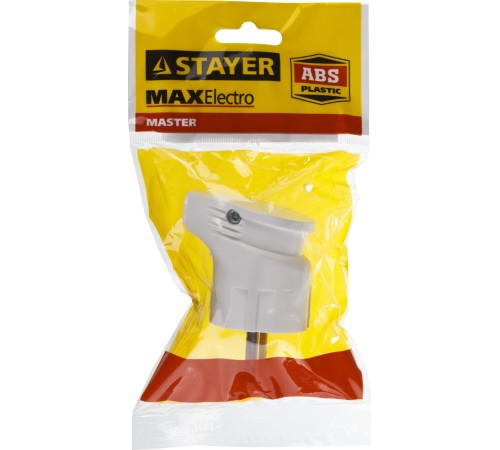 STAYER 16А/220 В, 3500 Вт, белая, угловая, вилка угловая MAXElectro 55161-W STAYER 16А/220 В, 3500 Вт, белая, угловая, вилка угловая MAXElectro 55161-W