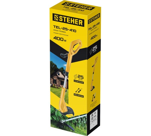 STEHER 400 Вт, триммер сетевой TEL-25-410