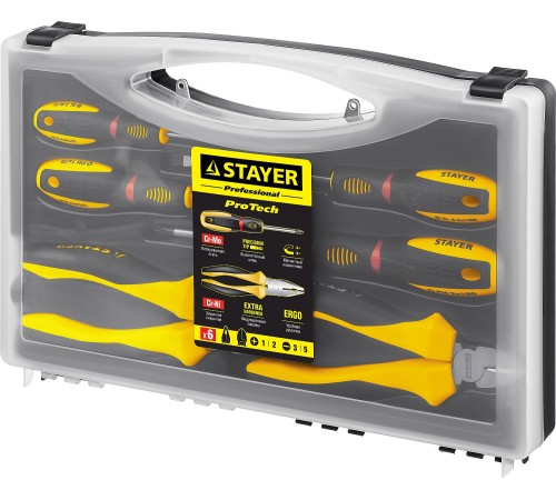STAYER 6 шт., набор слесарно-монтажного инструмента 2202-H6