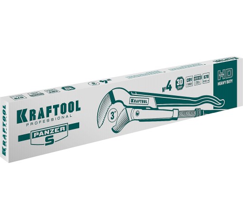 KRAFTOOL №4, изогнутые губки, ключ трубный PANZER-S 2733-30_z02
