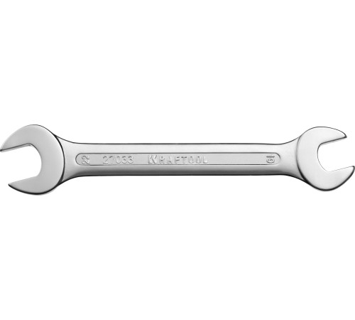 KRAFTOOL 19х22 мм, Cr-V сталь, хромированный, гаечный ключ рожковый 27033-19-22 KRAFTOOL 19х22 мм, Cr-V сталь, хромированный, гаечный ключ рожковый 27033-19-22