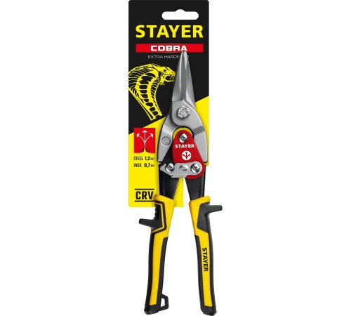 STAYER 260 мм, прямые ножницы по металлу Cobra 23055-S_z01 Master STAYER 260 мм, прямые ножницы по металлу Cobra 23055-S_z01 Master