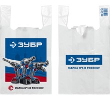 Пакет майка ЗУБР усиленный 40 х 65 х 20 см, 35 мкм