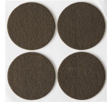 STAYER d 50 мм, самоклеящиеся, фетровые, 4 шт, коричневые, мебельные накладки (40910-50)