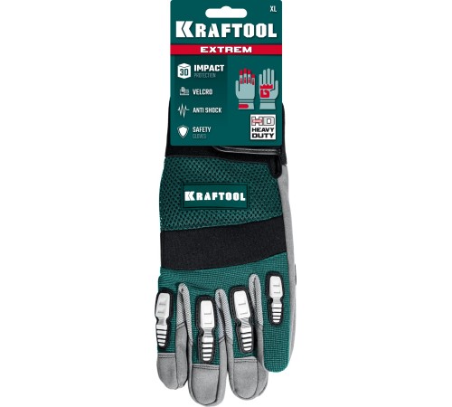 KRAFTOOL XL, профессиональные комбинированные перчатки для тяжелых механических работ EXTREM 11287-X KRAFTOOL XL, профессиональные комбинированные перчатки для тяжелых механических работ EXTREM 11287-X