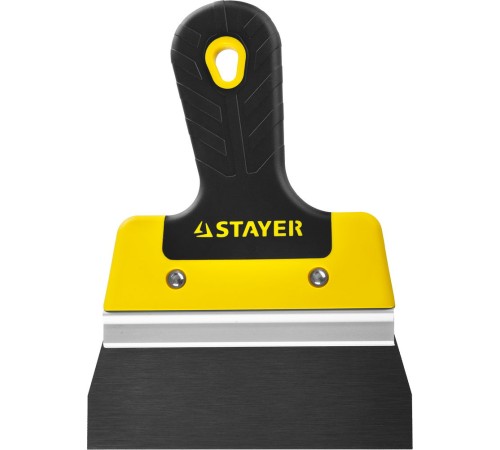 STAYER фасадный, 150 мм, анодированный, двухкомпонентная рукоятка, шпатель фасадный 10045-15 STAYER фасадный, 150 мм, анодированный, двухкомпонентная рукоятка, шпатель фасадный 10045-15