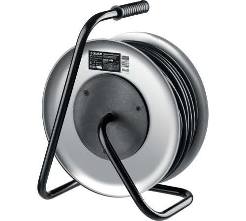 ЗУБР КГ-325, КГ, 3 x 2.5 мм2, 50 м, 4000 Вт, IP44, силовой удлинитель на стальной катушке, Профессионал (55079-50)