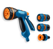 GRINDA B-834, пистолет поливочный B-8, коннектор 3/4, конектор 3/4 с автостопом, адаптер с внутр. резьбой 1/2х3/4, набор поливочный, PROLine (429113)