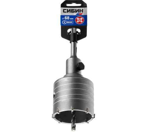 СИБИН Ø 68 мм, коронка по бетону с державкой 29216-68