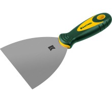 KRAFTOOL 125 мм, х-образное профилированное полотно, двухкомпонентная ручка, нержавеющий, шпатель (10035-125) KRAFTOOL 125 мм, х-образное профилированное полотно, двухкомпонентная ручка, нержавеющий, шпатель (10035-125)