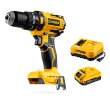 STEHER 20 В, 65 Н·м, 1 АКБ LMS (2 А·ч), бесщеточная ударная дрель-шуруповерт (CBS-65-21)