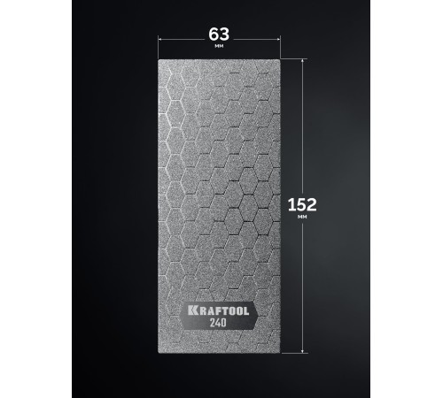 KRAFTOOL DIAMOND 63 х 152 мм, Р240, пластина алмазная заточная (35710-240) KRAFTOOL DIAMOND 63 х 152 мм, Р240, пластина алмазная заточная (35710-240)