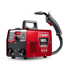 ЗУБР КОМПАКТ, FCAW, MMA, TIG, 160 А, полуавтомат сварочный, без газа, горелка ПС-160 (ПС-М3-160)