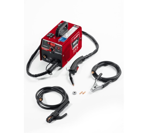 ЗУБР КОМПАКТ, FCAW, MMA, TIG, 160 А, полуавтомат сварочный, без газа, горелка ПС-160 (ПС-М3-160)