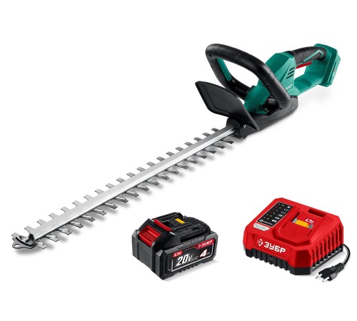 ЗУБР 20 В, 510 мм, 1 АКБ LMS (4 Ач), кусторез аккумуляторный (КРА-2051-41)