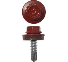 ЗУБР СКМ 3003, 25 х 5.5 мм, рубин.-красн., 420 шт (2,44 кг.), кровельный саморез, Профессионал (4-300315-55-025-3003)