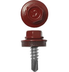 ЗУБР СКМ 3003, 25 х 5.5 мм, рубин.-красн., 420 шт (2,44 кг.), кровельный саморез, Профессионал (4-300315-55-025-3003)