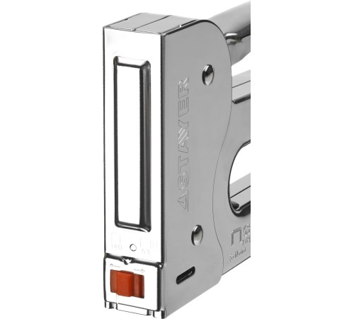 STAYER BlackForce-53, тип 53 (A/10/JT21) 23GA (6 - 16 мм)/140 (G/11/57) 20GA/13/53 (A/10/JT21) 23GAF/300/500, стальной рессорный степлер (31515)