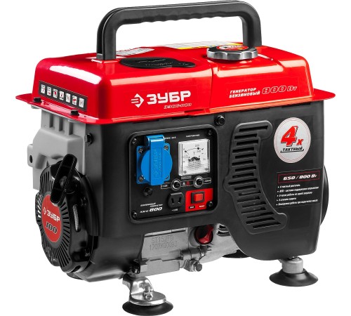 Бензиновый генератор, 800 Вт, ЗУБР