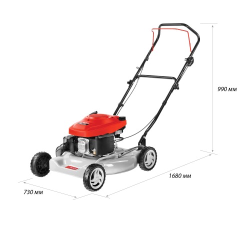 ЗУБР 510 мм, 3.5 л.с., бензиновая газонокосилка (ГКБ-510)