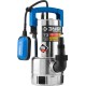ЗУБР 550 Вт, дренажный насос для грязной воды, корпус - нерж. сталь, Профессионал (НПГ-Т3-550-С)