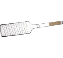 GRINDA Barbecue, 620 х 120 мм, для рыбы, нержавеющая сталь, одинарная решетка-гриль (424731)