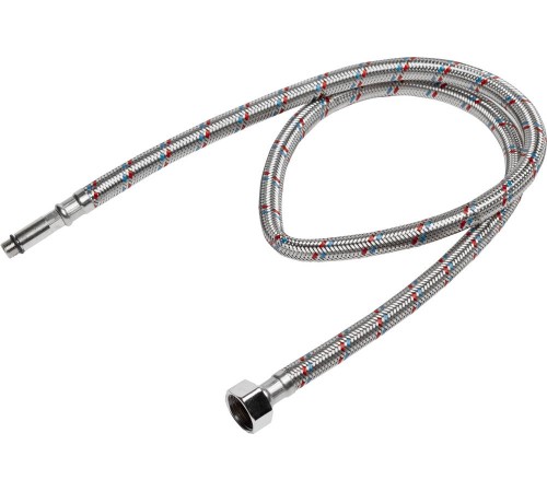 STAYER 1/2″, 1 м, гайка-штуцер, гибкая подводка с удлиненным штуцером для смесителей, Professional (51017-100)