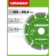 URAGAN UNIVERSAL 125 мм, диск алмазный отрезной сегментный (36705-125)