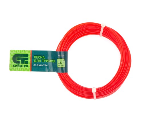 Леска для триммера круглая, 1.3 мм х 15 м, Сибртех
