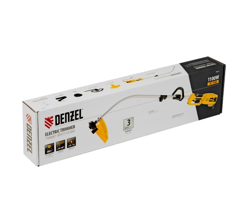 Триммер электрический TE-1100, 1100 Вт, 380 мм, катушка, разборная штанга// Denzel
