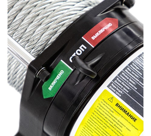 Лебедка автомобильная электрическая LB-3000.3.6 т, 3.4 кВт, 12 В Denzel