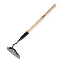 Мотыга стальная, 170 х 60 х 710 мм, деревянный черенок, Сибртех