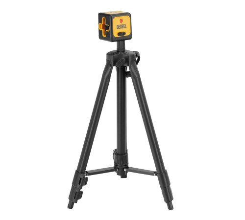 Лазерный уровень DQB-T, 30 м, зеленый луч, батарейки, штатив Denzel