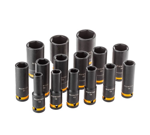RUNTEC RT-IS1B15L Набор ударных головок глубоких RUNTEC 1/2", 10-32 мм, CrMo, 15 предметов RUNTEC RT-IS1B15L Набор ударных головок глубоких RUNTEC 1/2", 10-32 мм, CrMo, 15 предметов