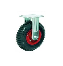 Колесо литое резиновое 160 мм PF160 с протектором и кронштейном