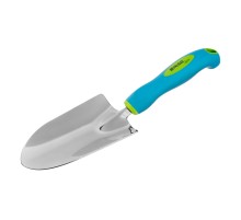 Совок посадочный широкий, 90 х 320 мм, нержавеющая сталь, двухкомпонентная рукоятка, Premium Plus, Palisad