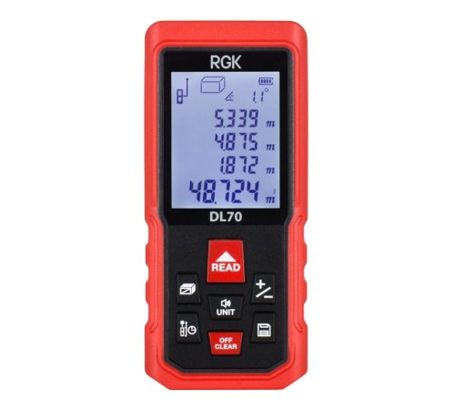 Лазерный дальномер RGK DL70 (с поверкой) Лазерный дальномер RGK DL70 (с поверкой)