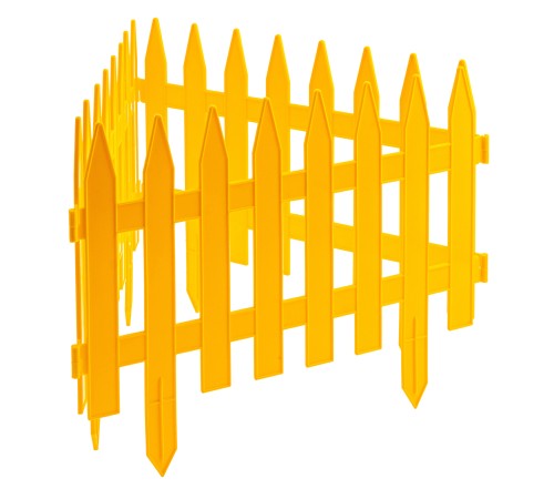 Забор декоративный "Рейка", 28 х 300 см, желтый, Palisad Забор декоративный "Рейка", 28 х 300 см, желтый, Palisad