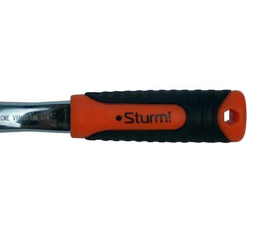 Ключ-трещотка 1/4&quot, 72 зуба, с быстрым сбросом, CrV, Sturm! Ключ-трещотка 1/4&quot, 72 зуба, с быстрым сбросом, CrV, Sturm!
