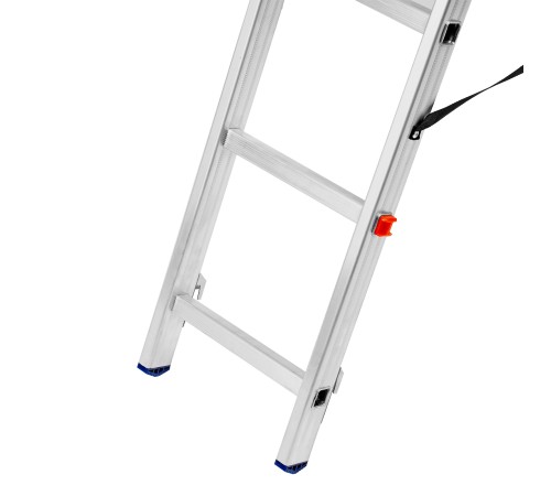 Лестница, 2 х 12 ступеней, алюминиевая, двухсекционная, Сибртех