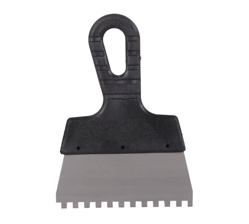 Шпатель ВИХРЬ 6х6 мм, зубчатый, нержавейка, пластик, 150мм